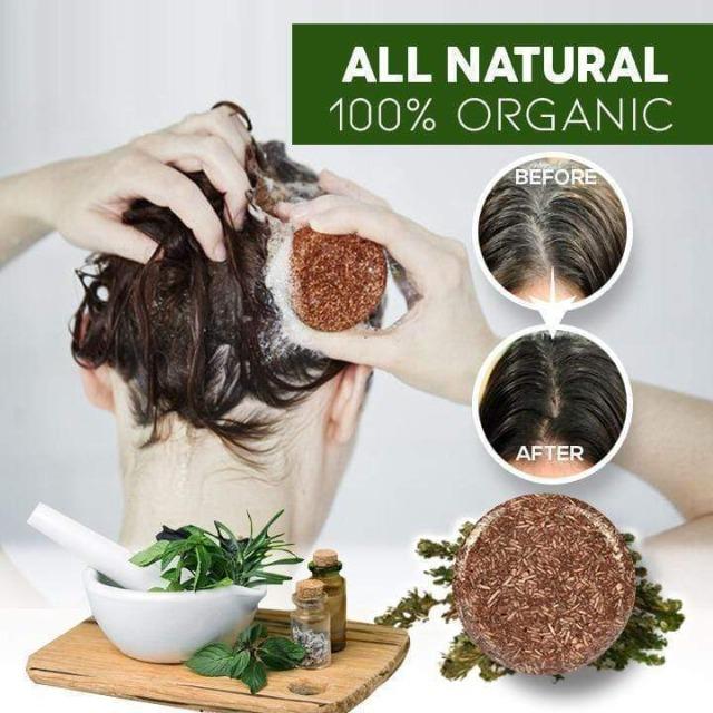 BARSHO™ : Shampoing Solide Naturel pour Restorer la Couleur Naturel de vos Cheveux